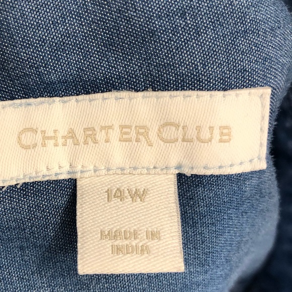 NWT Charter Club sleeveless 100% Lyocell blouse 14 - Picture 3 of 5